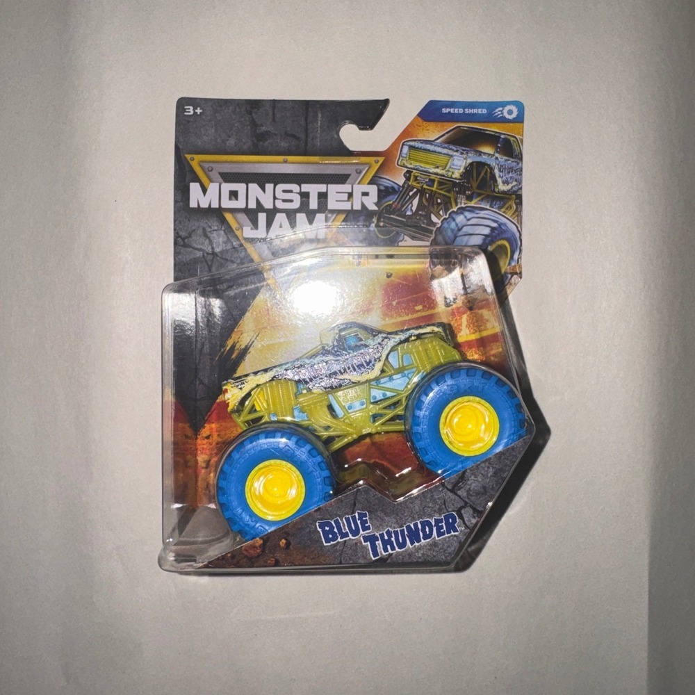 Monster Jam Blue Thunder Series 45 Speed Shred Die-Cast Monster Truck 1:64 NEW‎